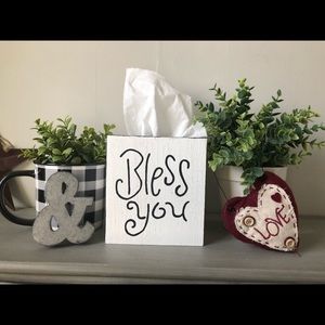 Farmhouse Bless You Tissue Kleenex Box Cover